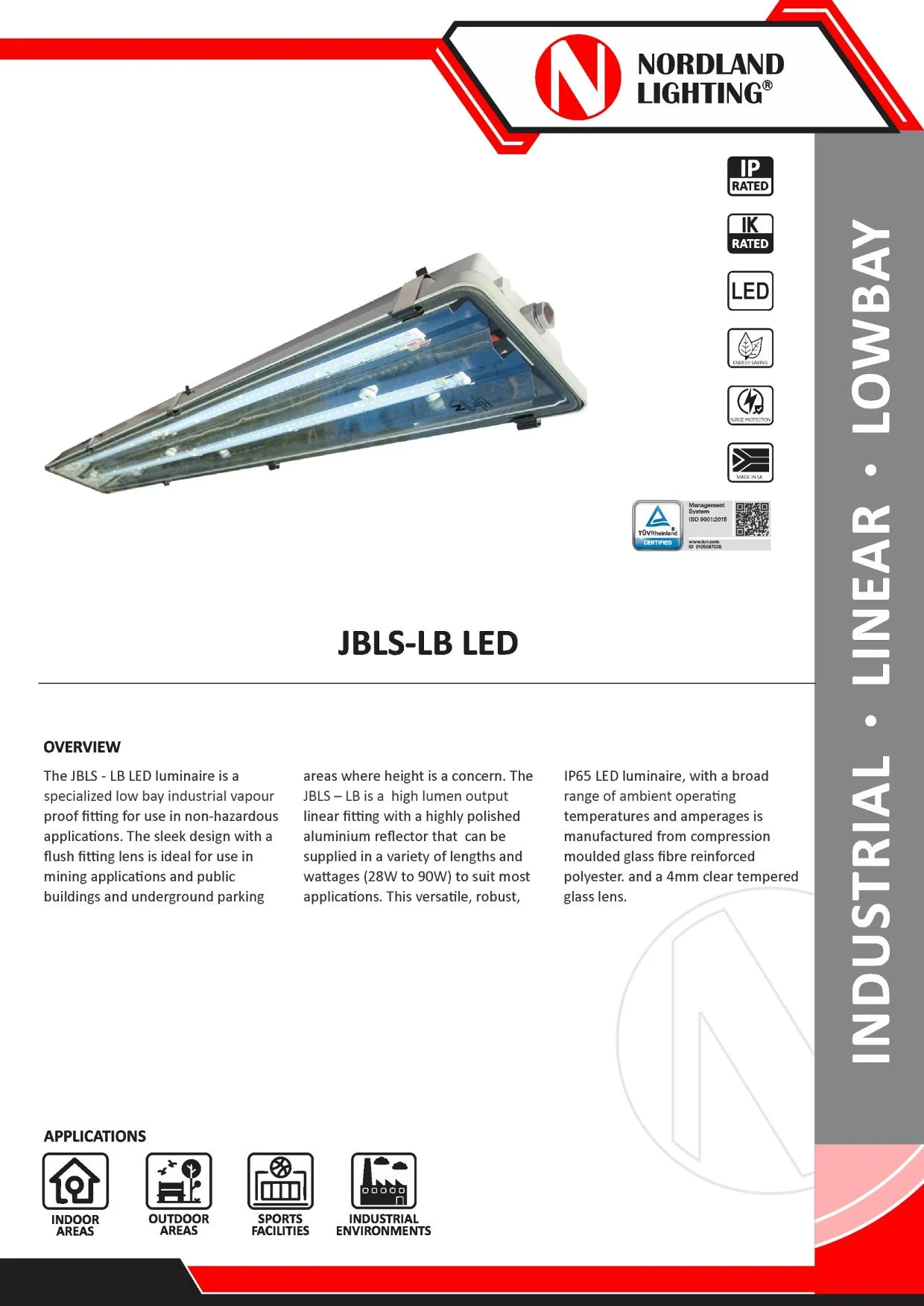 NL49 Nordland JBLS-LB LED Low Bay Industrial Luminaire